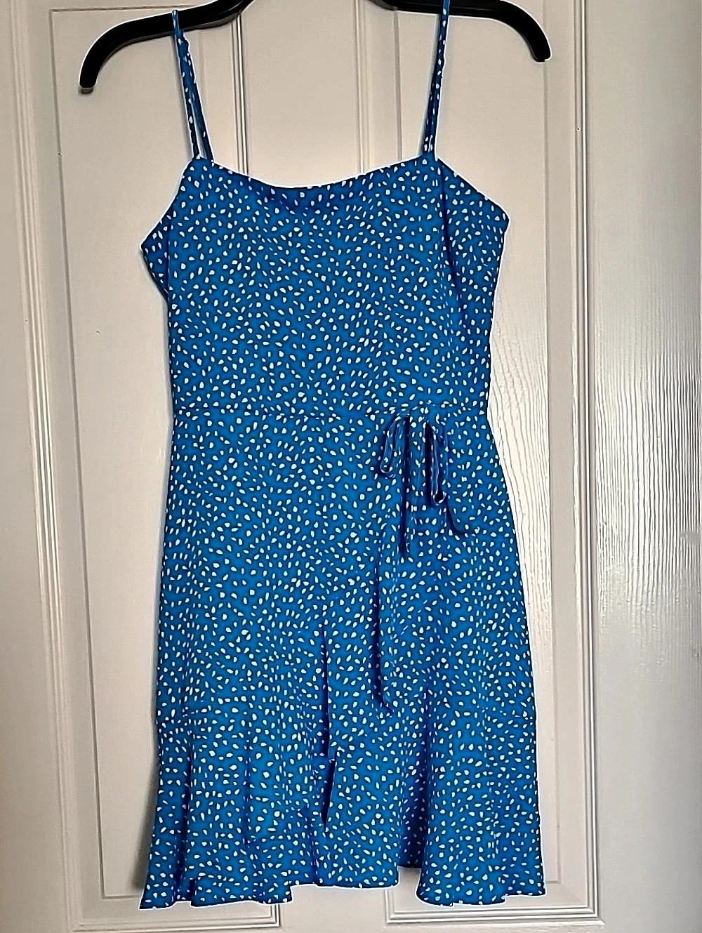 City Studio Blue & White Mini Dress Size Medium